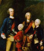 unknow artist The sons of King Friedrich Wilhelm I oil painting on canvas